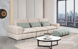 Model 8117 Luxury Design stationary sofa living room sofa velvet couch