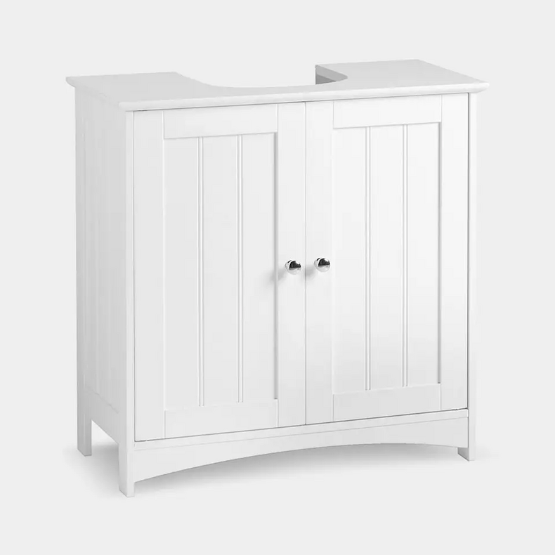 modern cheap mdf white painting floor cabinet without basin