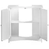 modern cheap mdf white painting floor cabinet without basin