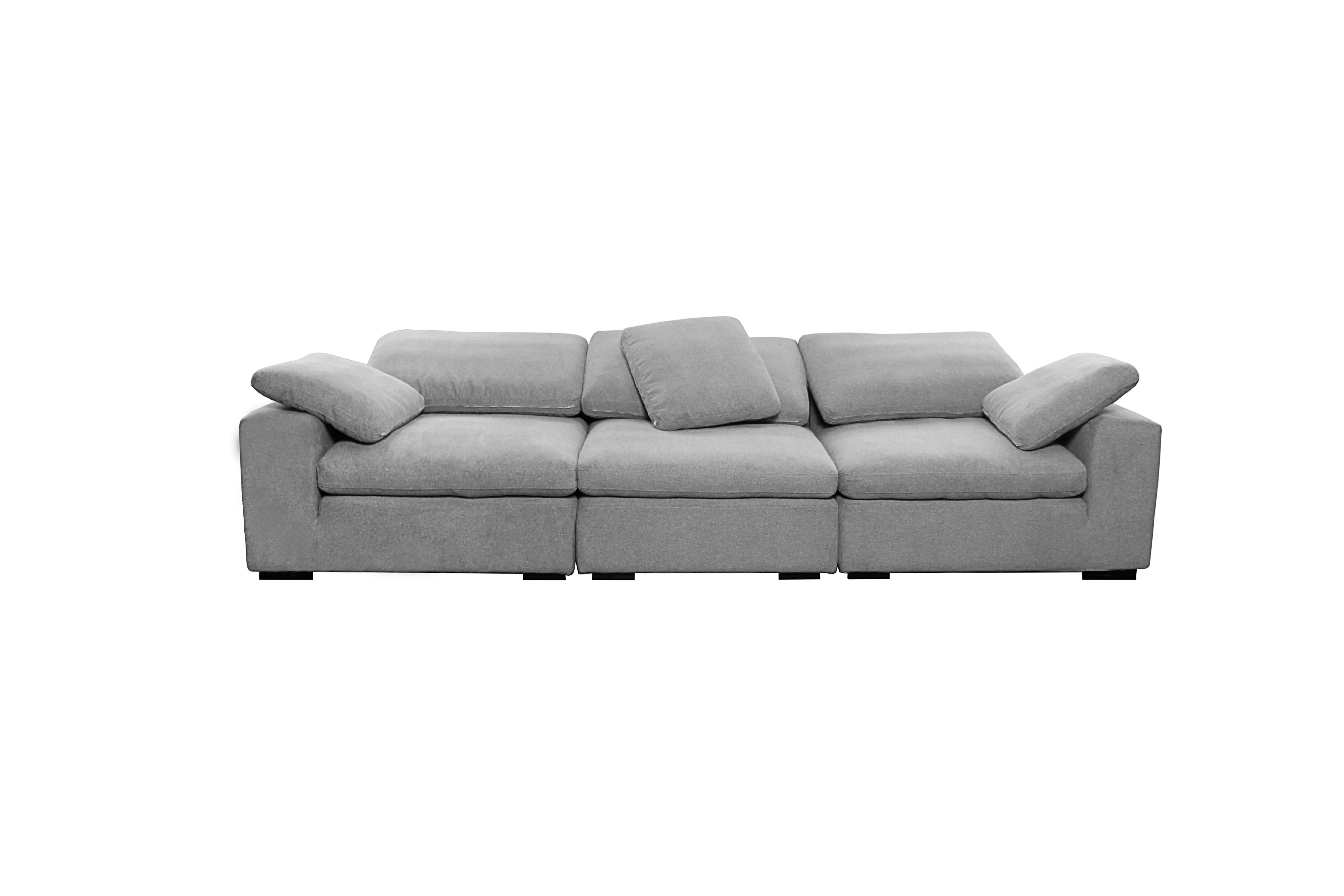 Model 8107  Italian design stationary sofa velvet couch