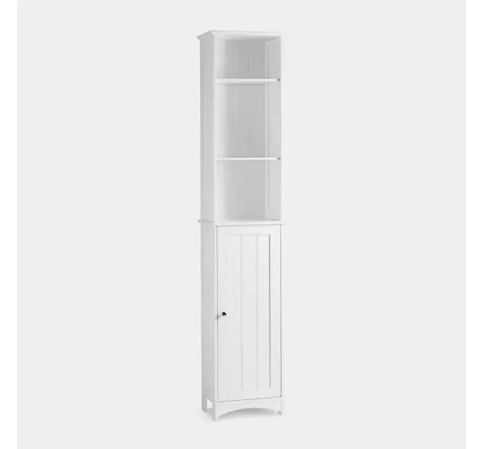 modern cheap mdf painting 1 door tallboy cabinet for bathroom