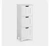 modern cheap mdf white wihte painting three drawer side cabinet for bathroom