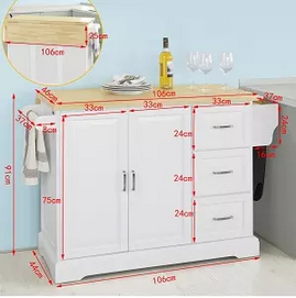 new design  white painting sideboard storage cabinet