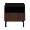 modern big furniture glossy black gold bedside table night stand