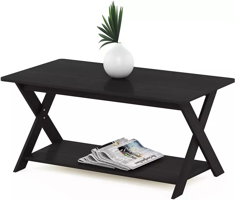 2 tier balck modern side table