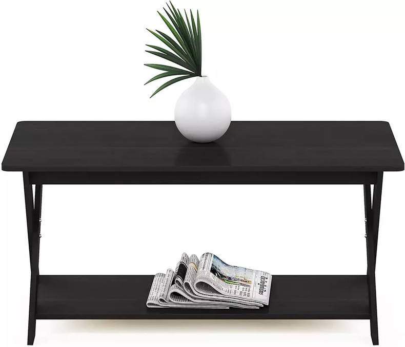 2 tier balck modern side table