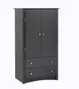 2 door single cabinet wooden wadrobe drawer