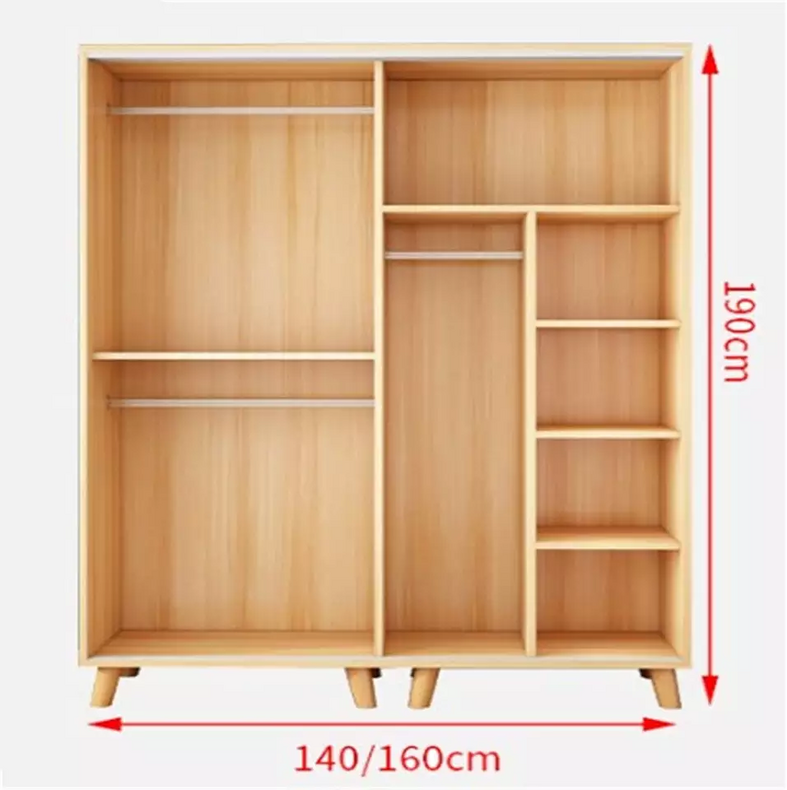minimalistic slide storage wardrobe cabinet