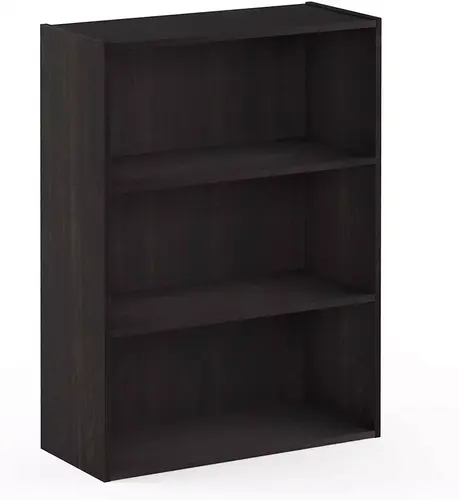 black tier 3 rack office bookshelf modern
