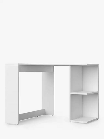 adult modern L shape white corner home study furniture computer mdf office desk, table for study