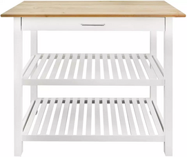 white drawer household kitchen storage utility island cart