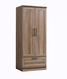 clothes furniture opening wardrobe cabinet with bottom drawer