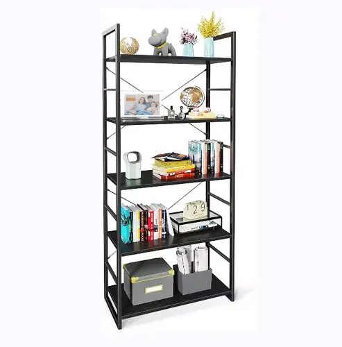 simple wooden office bookcase modern