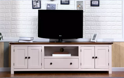 white and gold nordic luxury tv wall stand with table stand drawer