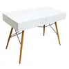 new home kid boy white reading table and chair, kid writing desk for boy