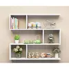 wooden 3 tier china shiny wall storage mounting small rack and plain white float shelf