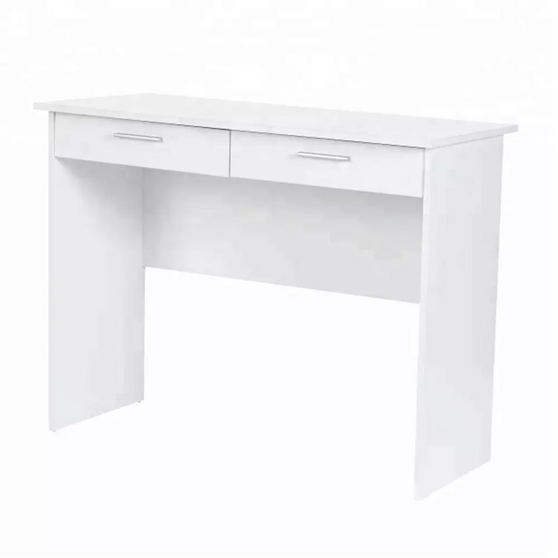 white PB office cube and desk set