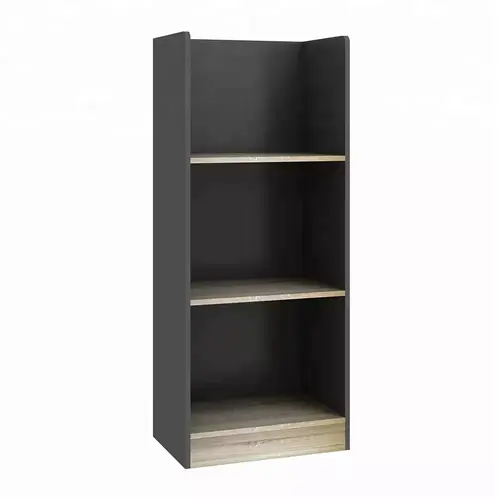 small size 3 tier shelf bookshelf wooden bookcase