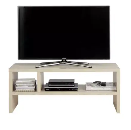 30mm holllow board melamine simple minimalist wood white stackable home tv unit
