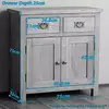 chipboard small mdf 2 drawer curve shabby chic door cupboard sideboard cabinet
