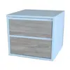 modern 2 drawer float wall mounting square bedside table, high quality bedside table with drawer