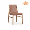 Leather PU Chair Solid Wood Chair RDC22185