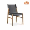 Leather PU Chair Solid Wood Chair RDC22182