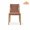 Leather PU Chair Solid Wood Chair RDC22185