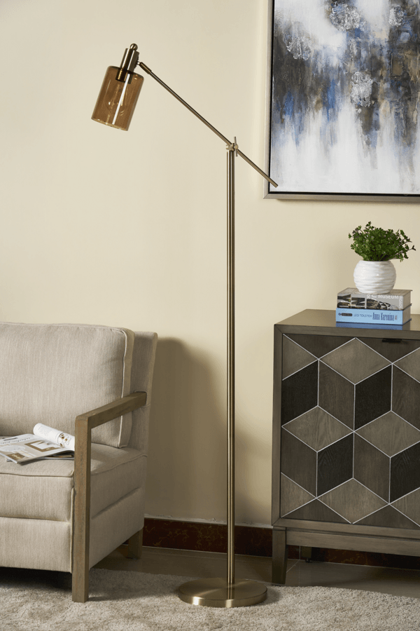 Garrett Adjustable Arm Floor Lamp