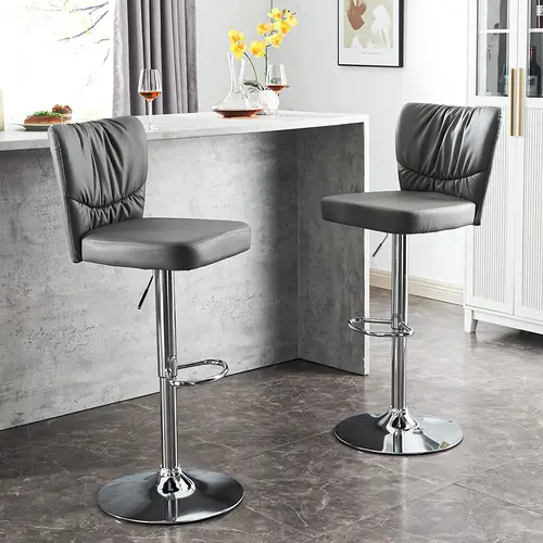 Metal Stool Chair Fram Party High Bar Height Dining Chairs Luxury Bar Chair With Arms