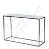 marble or glass top stainless steel console table BS-091