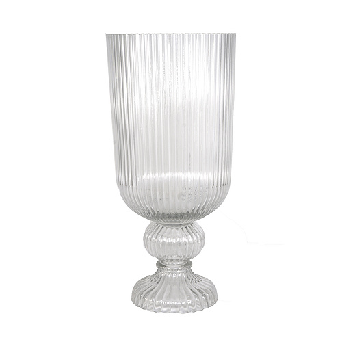 ITEM#:RC130216-D9.3x20" Flower Vase -SIZE:23.6 * 23.6 * 50CM-MATERIAL:100% Glass-PACKING:1/2/0.07655CBM