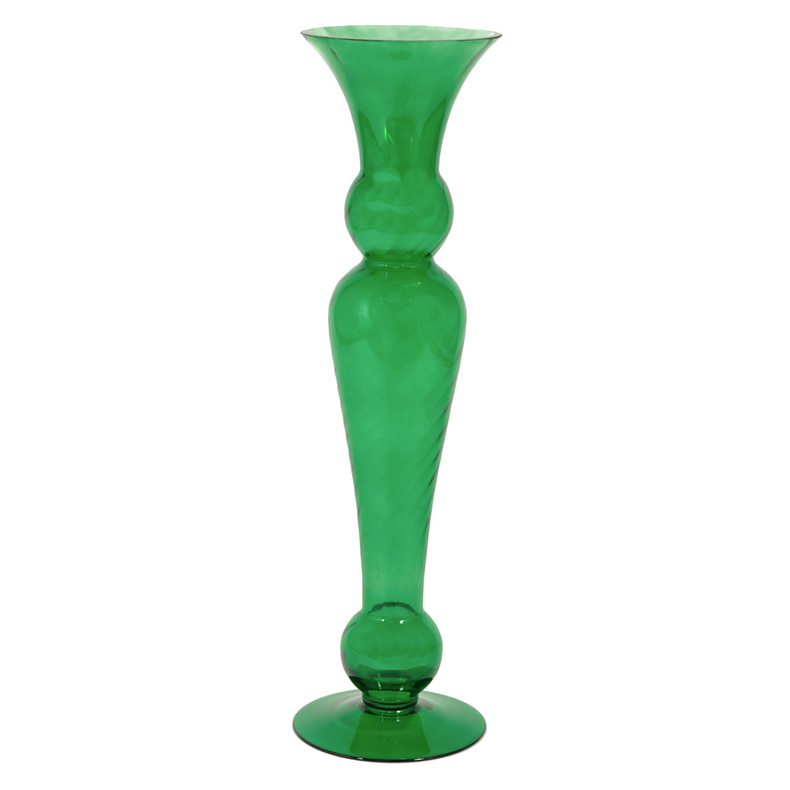 ITEM#:RC130190-D7x27.5" Flower Vase -SIZE:18 * 18 * 70.1CM-MATERIAL:100% Glass-PACKING:1/4/0.12974CBM