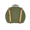 ITEM#:RC130256-15.5x13x6.5'' Semi Round Hatbox -SIZE:39.9 * 33 * 16.5CM-MATERIAL:65% MDF,20% Canvas,5% PU,5% No Woven Fabric,5% Metal Accessories-PACKING:1/4/0.11027CBM