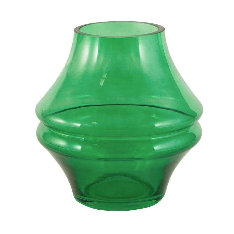 ITEM#:RC130223-7.5x7.5x8" Flower Vase-SIZE:19.1 * 19.1 * 20.1CM-MATERIAL:100% Glass-PACKING:1/8/0.08664CBM