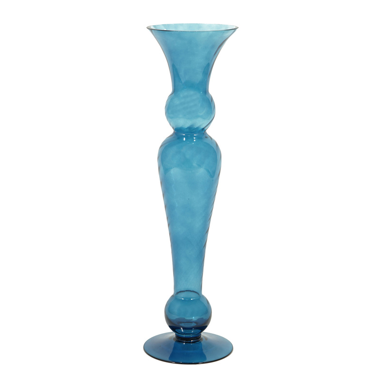 ITEM#:RC130193-D5.5x20" Flower Vase-SIZE:14 * 14 * 50CM-MATERIAL:100% Glass-PACKING:1/6/0.09703CBM