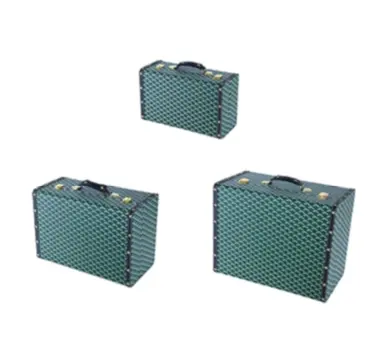 ITEM#:RC130253-S/3 Suitcases L:19.5x15.5x11'' M:17.5x12x8.5'' S:15.5x9.5x6.5''-SIZE:134.9 * 39.1 * 27.9CM-MATERIAL:65% MDF,20% PU,5% PU,5% No Woven Fabric,5% Metal Accessories-PACKING:0/1/0.06486CBM