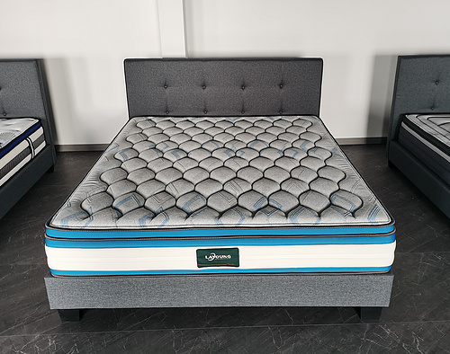 Grey fabric pocket spring mattress