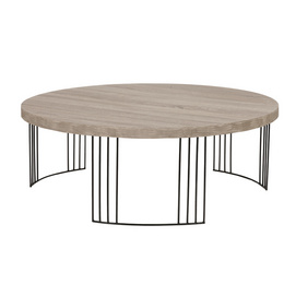 JF425KD-OV Coffee table combination of light grey oak and black