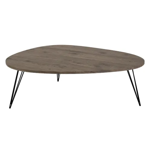 JF454KD-L-X2 Coffee table combination of plastic taupe brown pine veneer and black