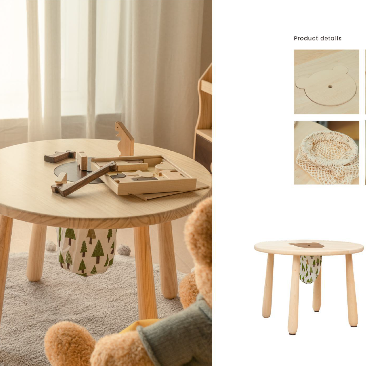 Hug with bear-Gaming table