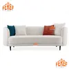 J2212 warm white teddy fabric sofa