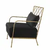 Velet seat and back stainless steel base sofa chair BC-2013