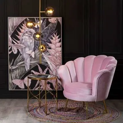 Metal chromed dining chair