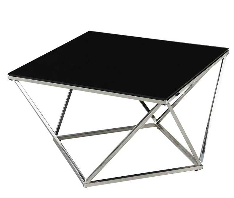 stainless steel frame marble top coffee table CT-4047