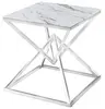 Tempered Glass stainless steel end table CS-1536-1