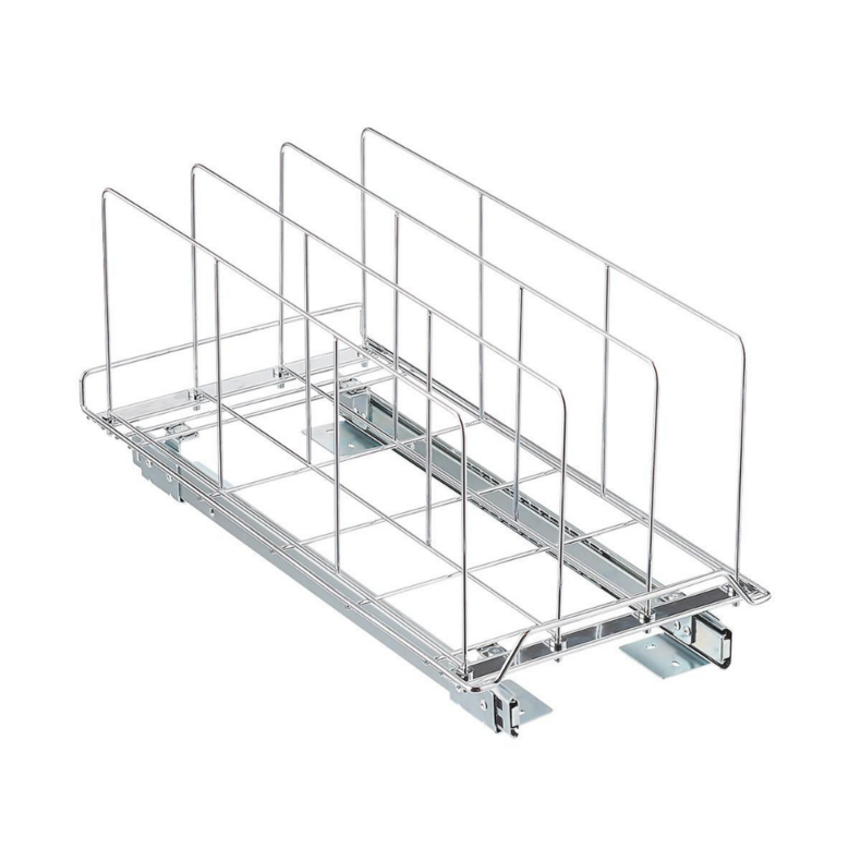 Bottom-Mount Pull Out Wire Basket Telescopic Slides