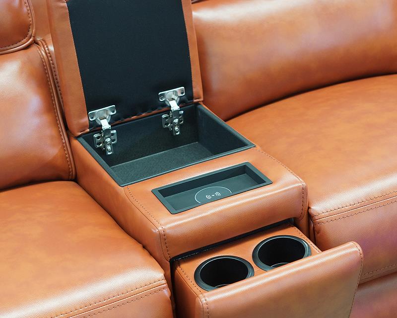 Model Electric Sectional Recliner Sofa,with wireless charge