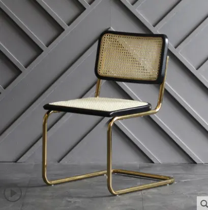 Fashion vintage woven rattan dining chair