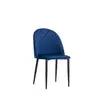 ESOU Blue Velvet Dining Chair with Powder Coated Legs DC-1980